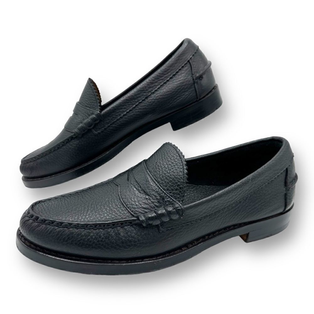 Brooks Brothers x Allen Edmonds Black‎ Leather Penny Loafers 10.5 D